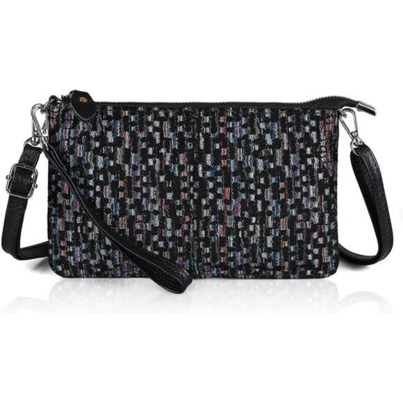 Genuine Leather Wristlet Clutch Wallet Purses Small Crossbody Bags